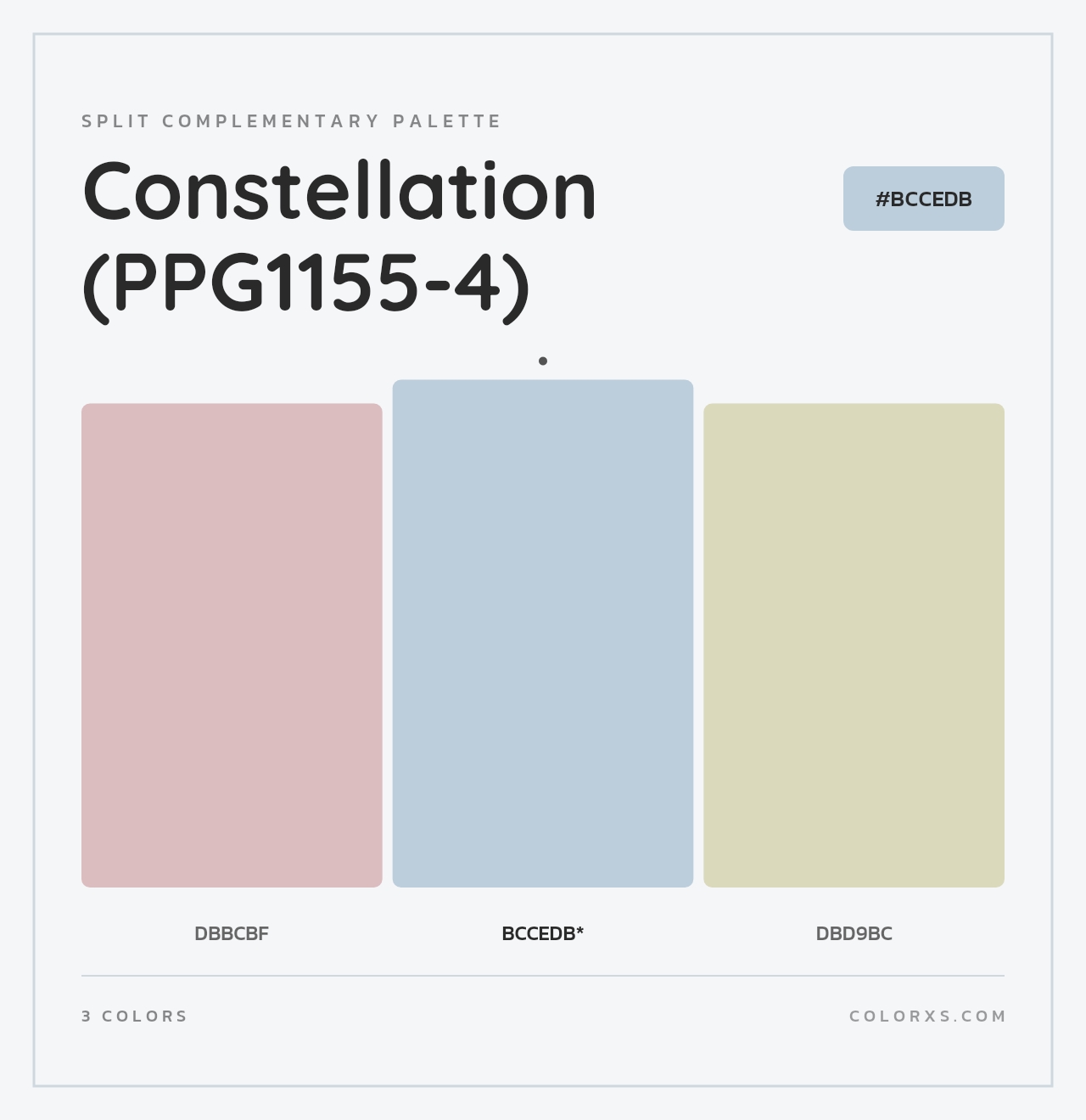 Constellation (PPG1155-4) - Split-Complementary Color Palette