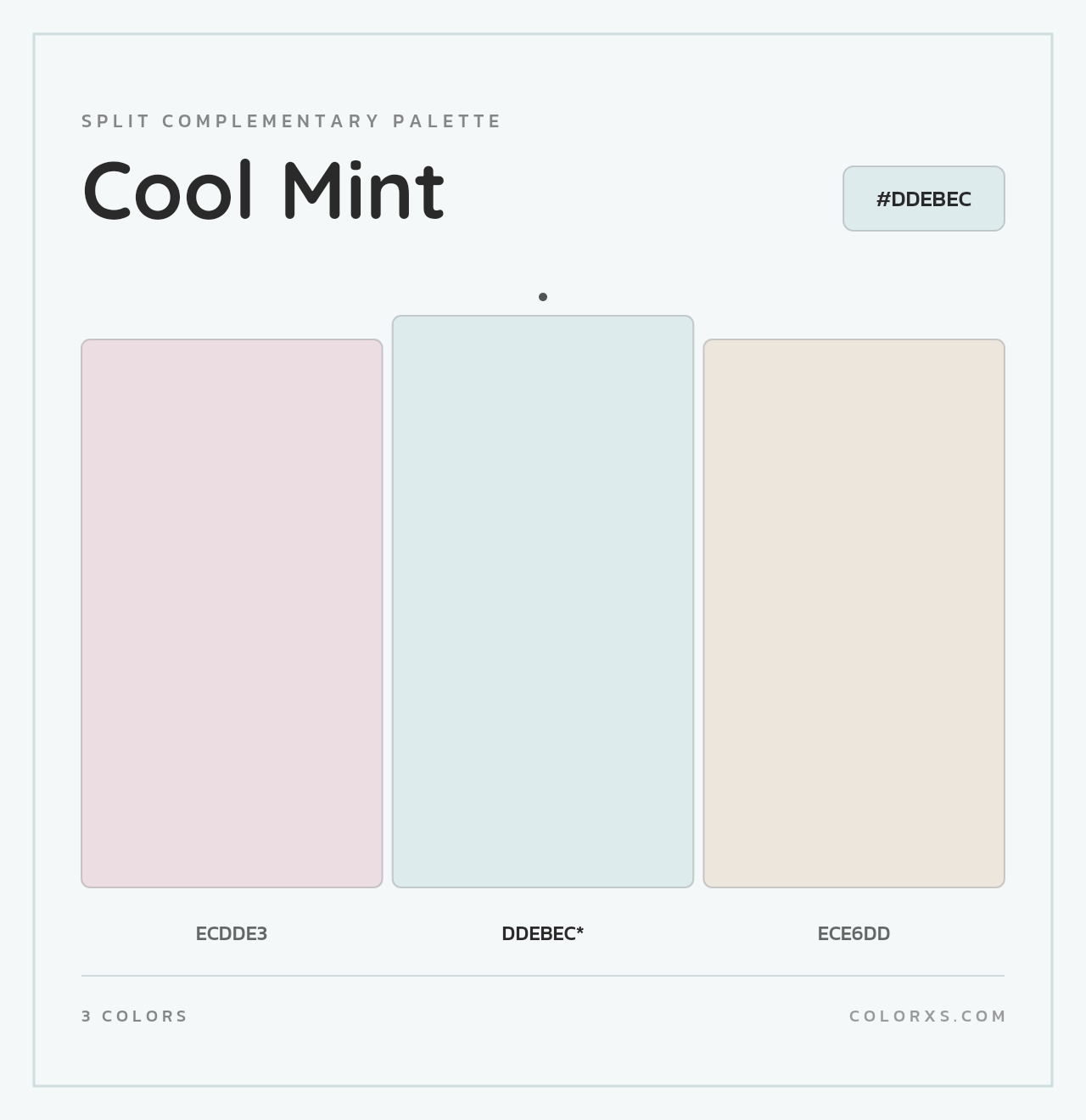 Cool Mint - Split-Complementary Color Palette