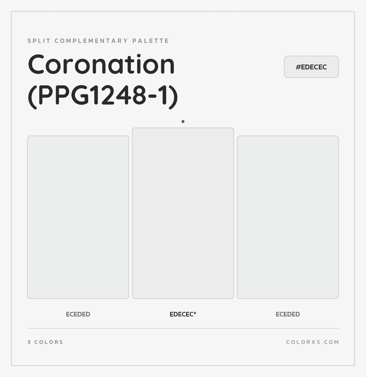 Coronation (PPG1248-1) - Split-Complementary Color Palette