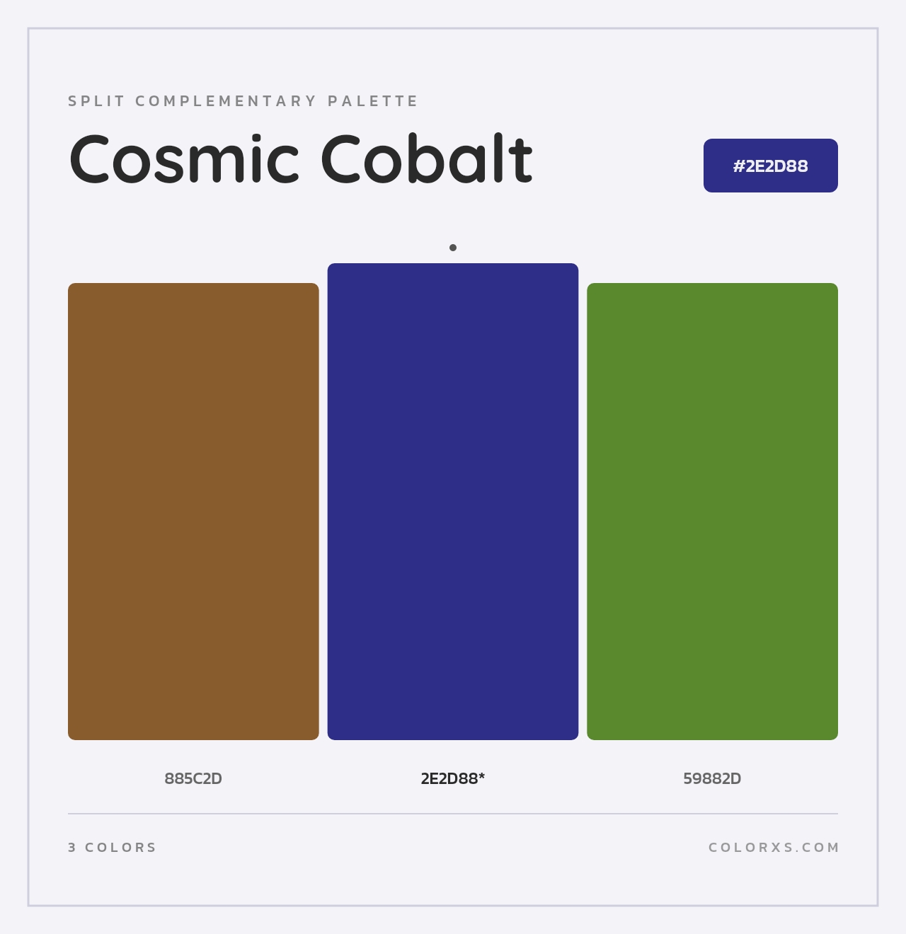 Cosmic Cobalt - Split-Complementary Color Palette
