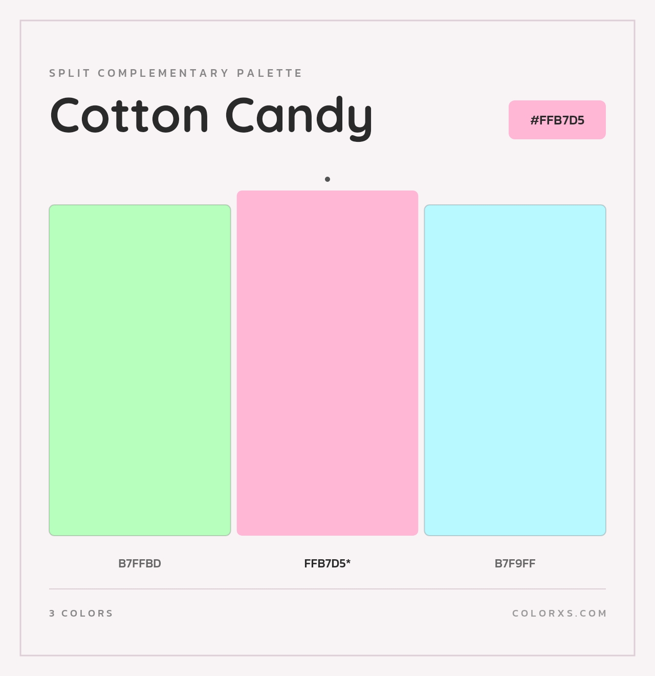 Cotton Candy - Split-Complementary Color Palette
