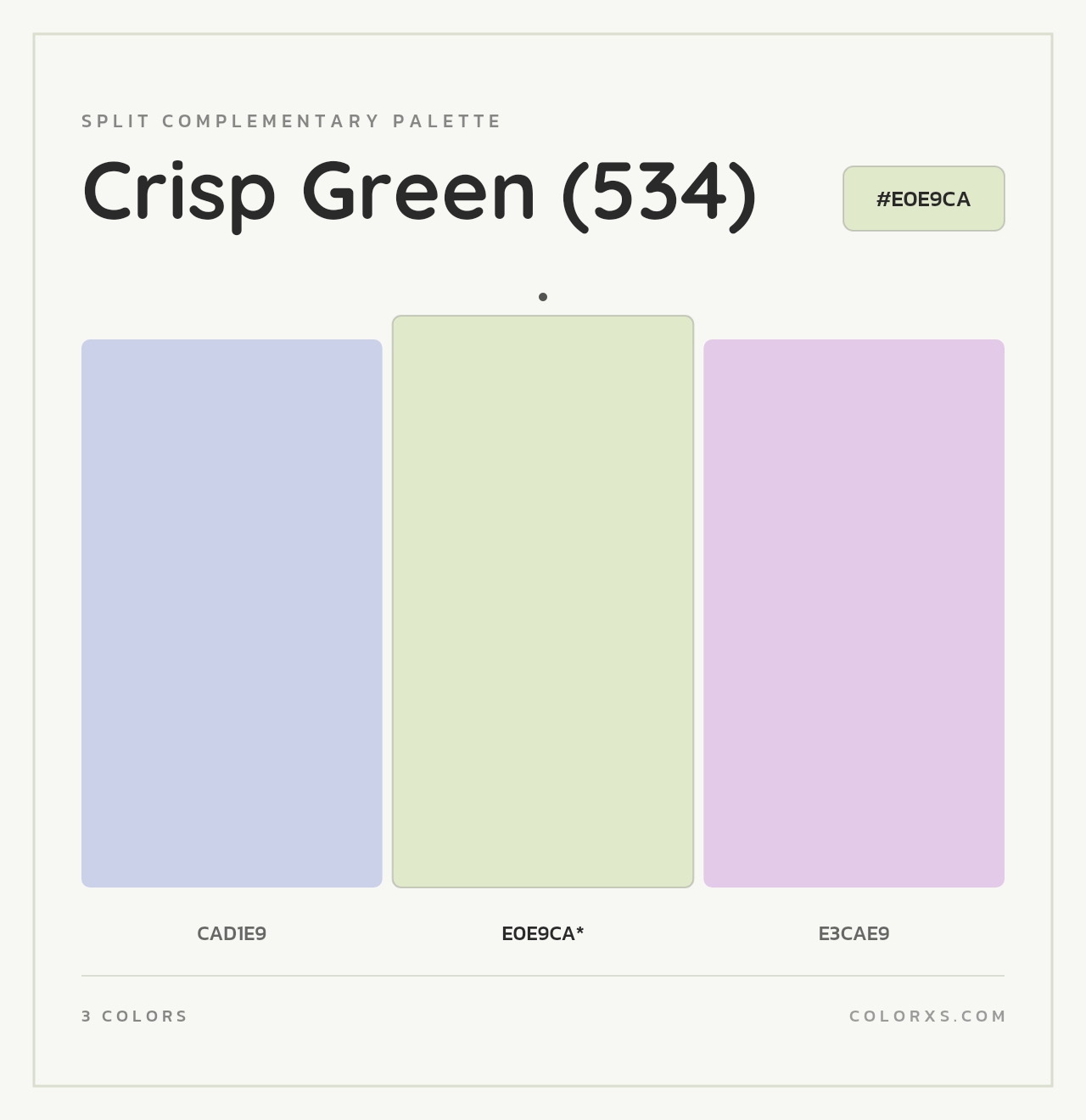 Crisp Green (534) - Split-Complementary Color Palette