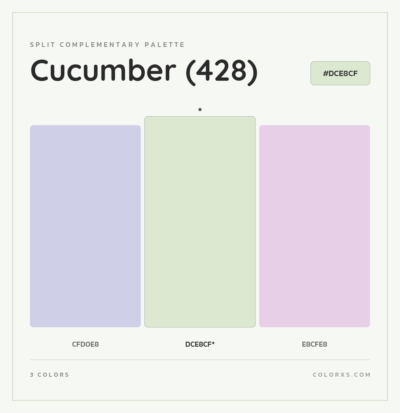 Cucumber (428) - Split-Complementary Color Palette
