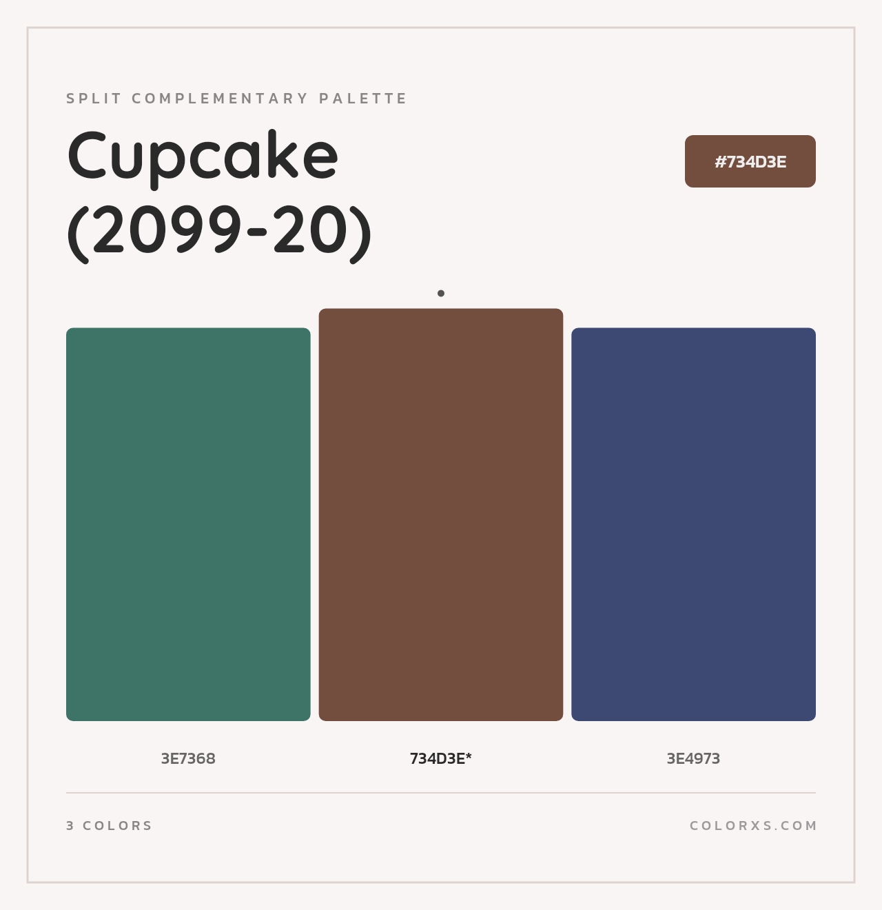 Cupcake (2099-20) - Split-Complementary Color Palette