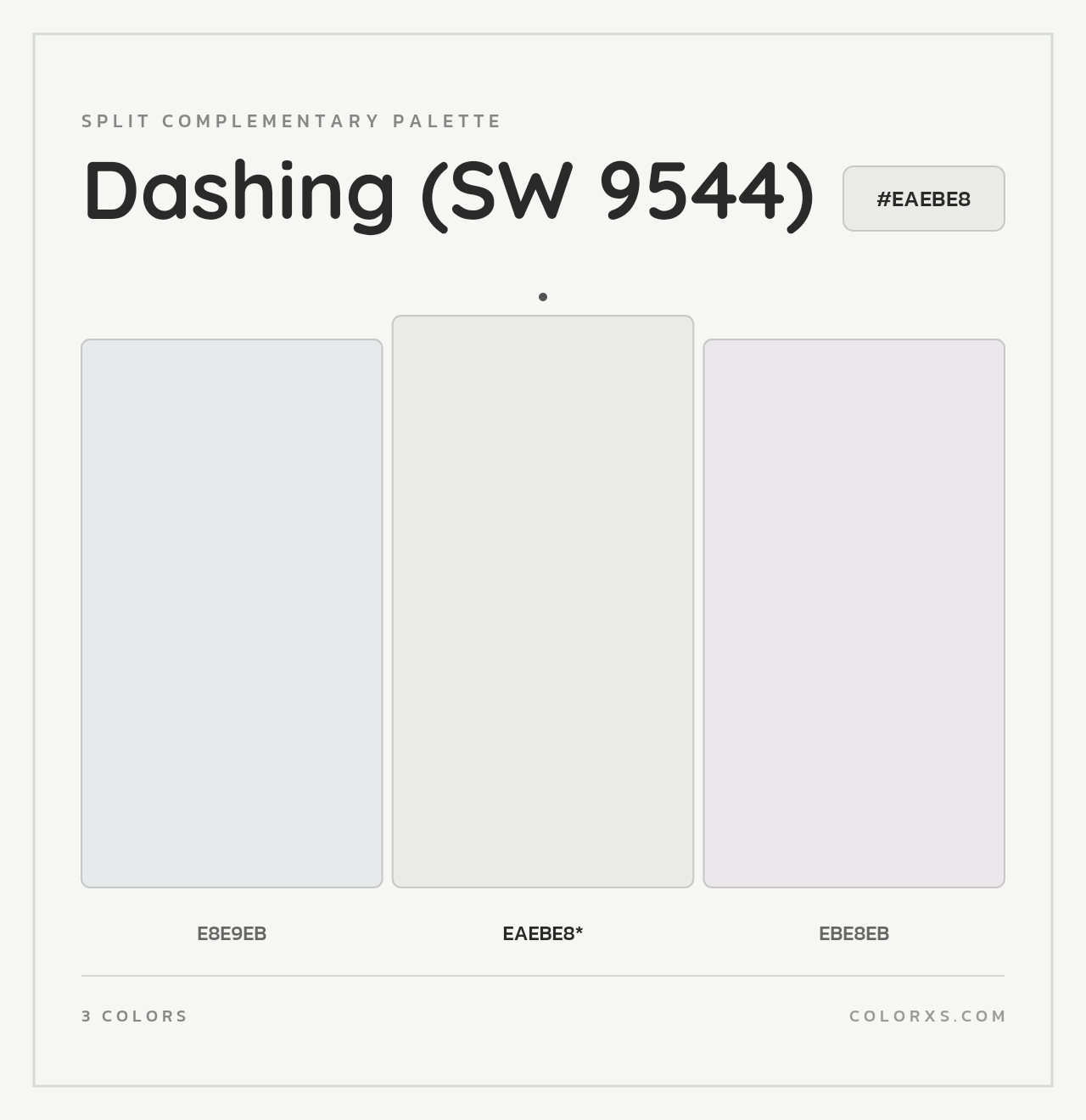 Dashing (SW 9544) - Split-Complementary Color Palette