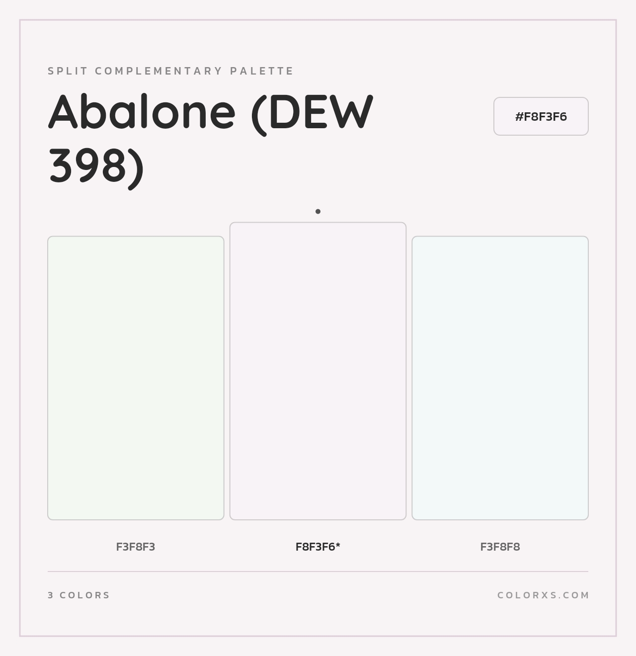 Abalone (DEW 398) - Split-Complementary Color Palette