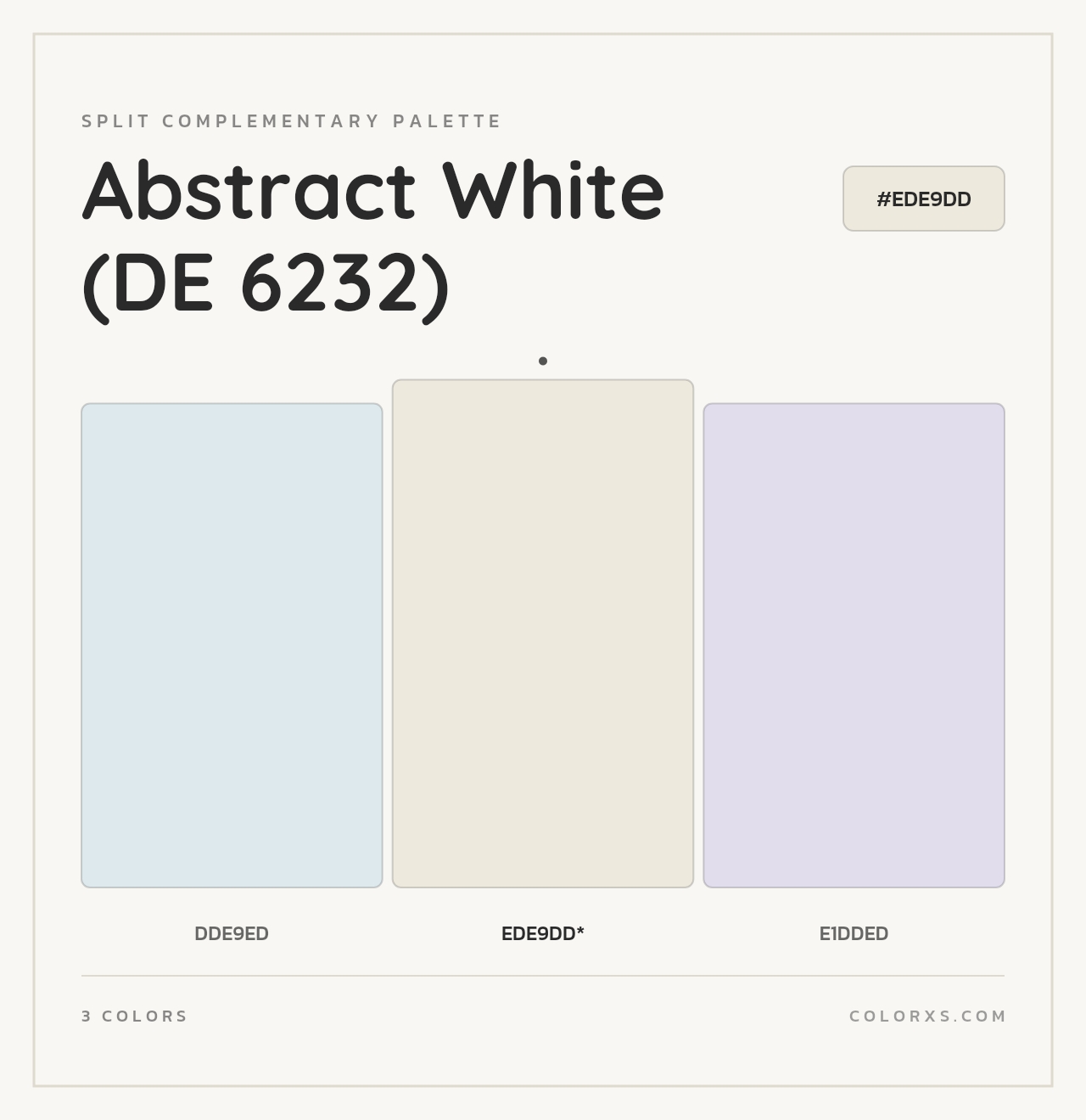 Abstract White (DE 6232) - Split-Complementary Color Palette