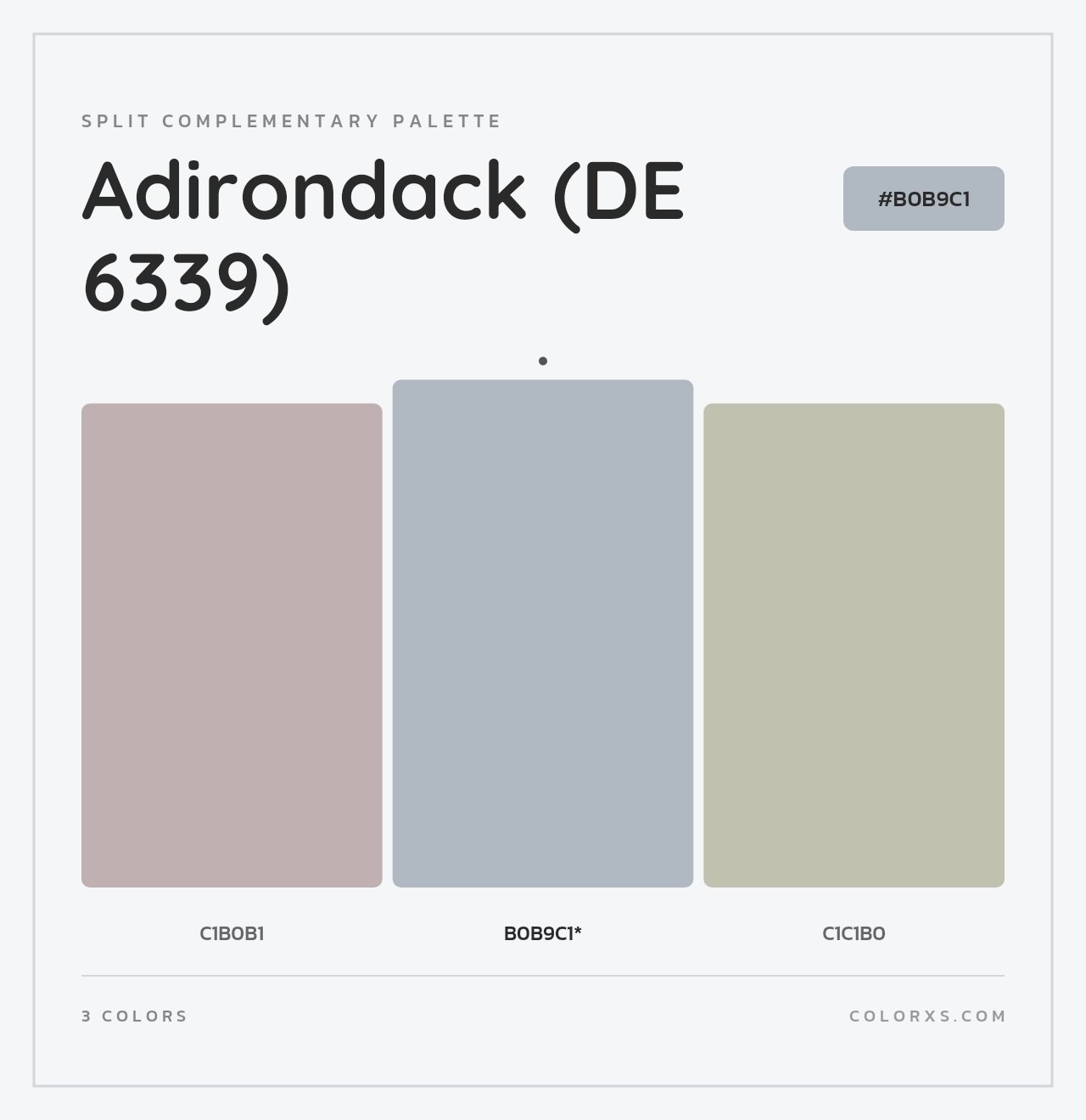 Adirondack (DE 6339) - Split-Complementary Color Palette