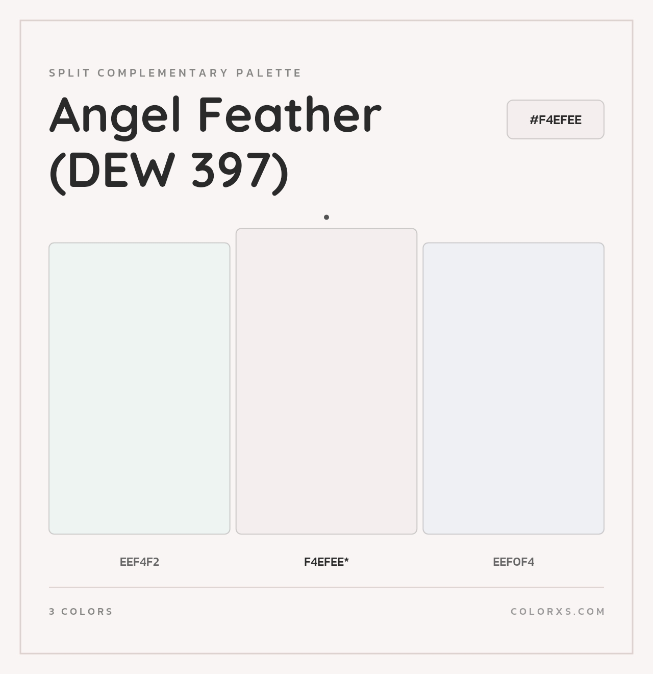 Angel Feather (DEW 397) - Split-Complementary Color Palette