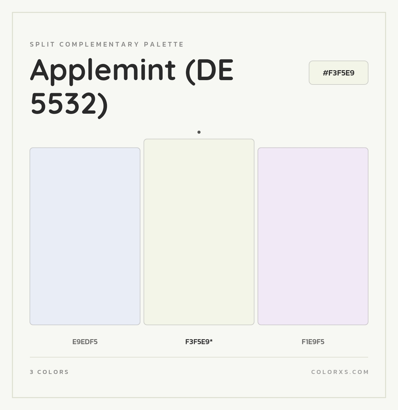 Applemint (DE 5532) - Split-Complementary Color Palette