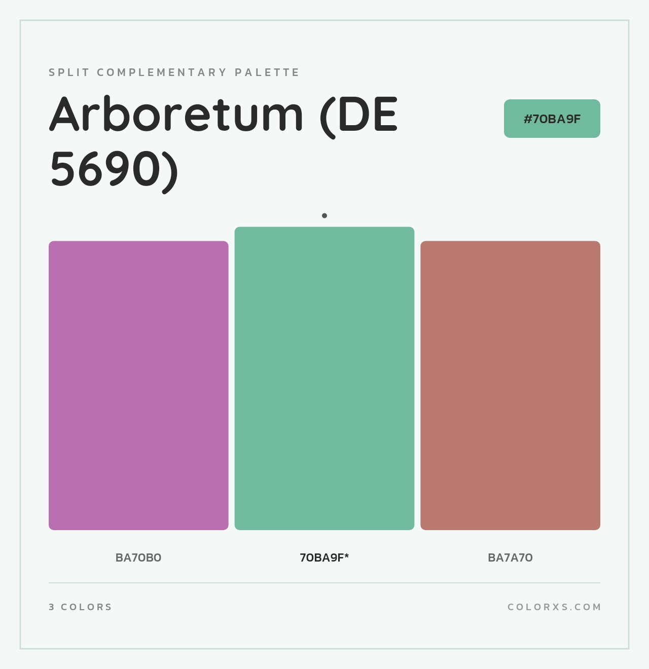 Arboretum (DE 5690) - Split-Complementary Color Palette