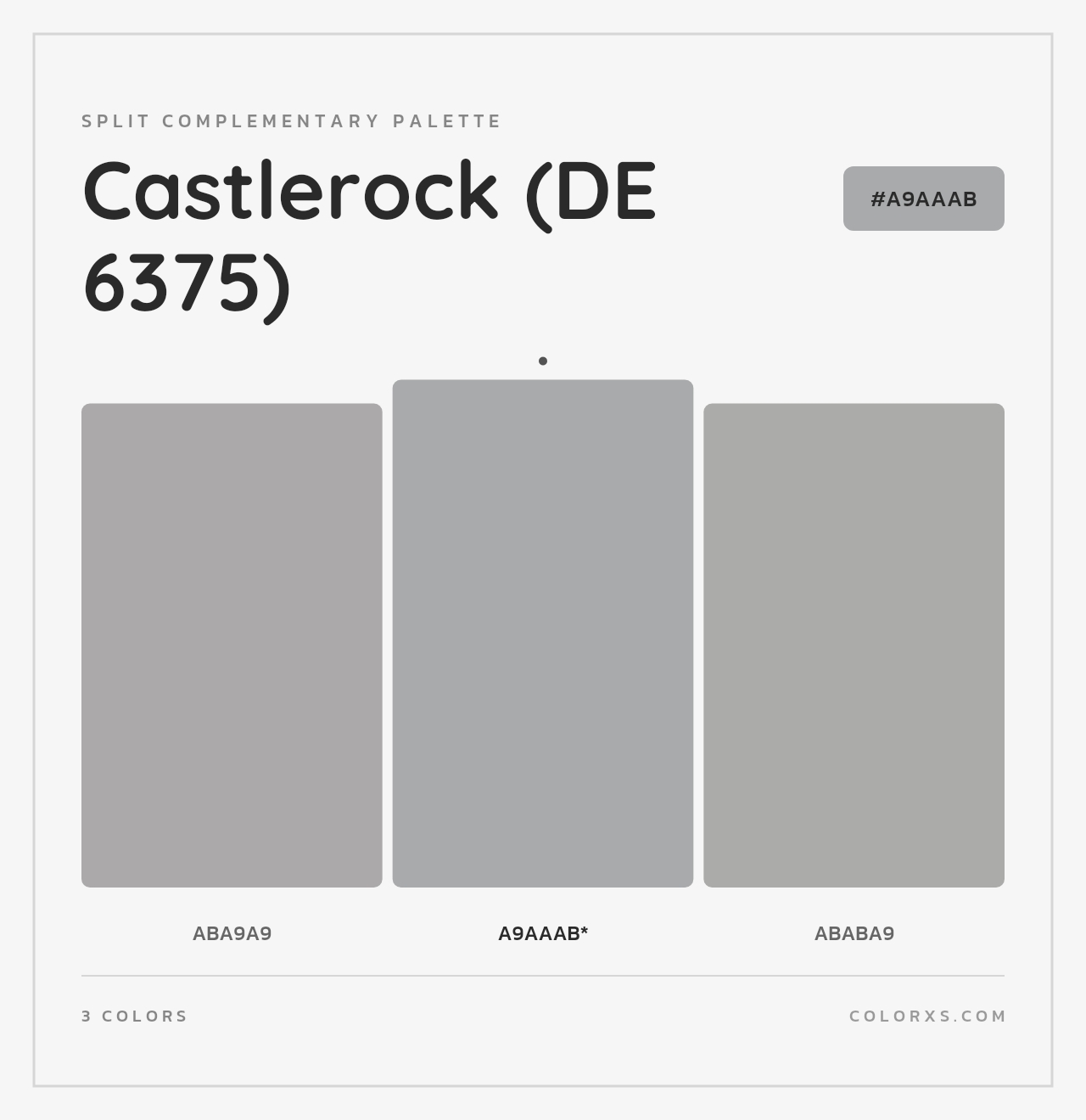 Castlerock (DE 6375) - Split-Complementary Color Palette