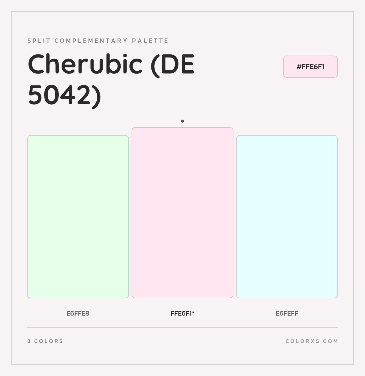 Cherubic (DE 5042) - Split-Complementary Color Palette