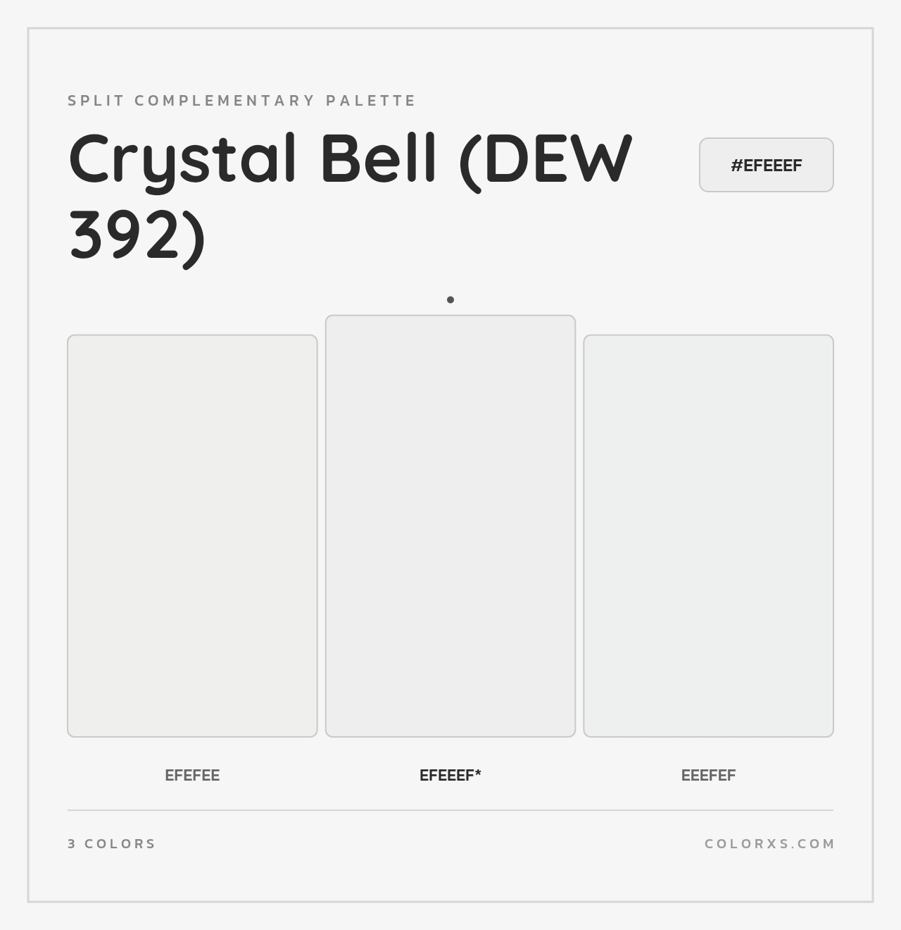 Crystal Bell (DEW 392) - Split-Complementary Color Palette