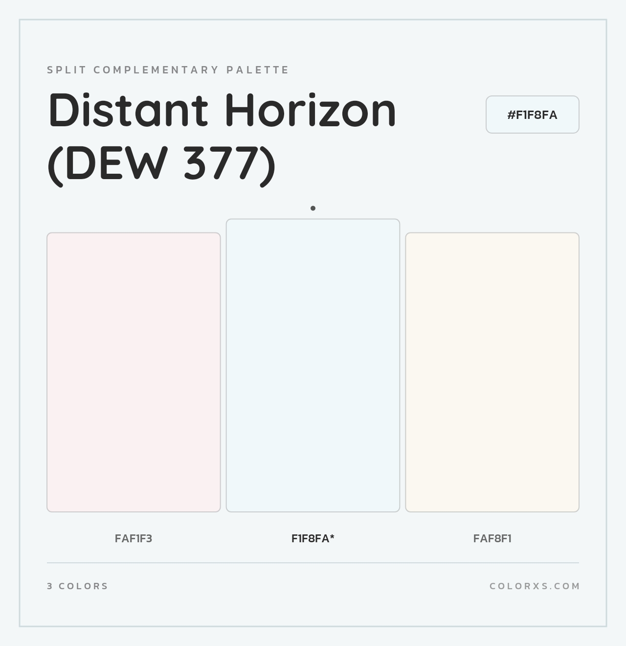 Distant Horizon (DEW 377) - Split-Complementary Color Palette