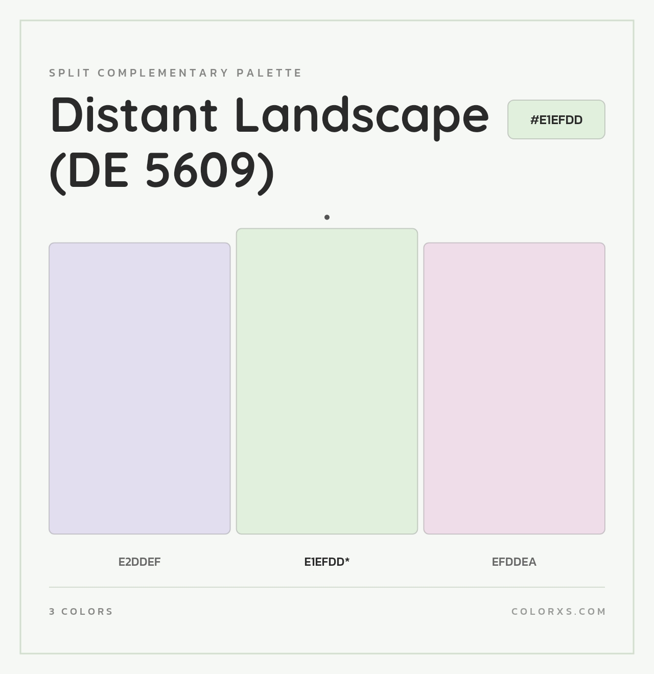 Distant Landscape (DE 5609) - Split-Complementary Color Palette