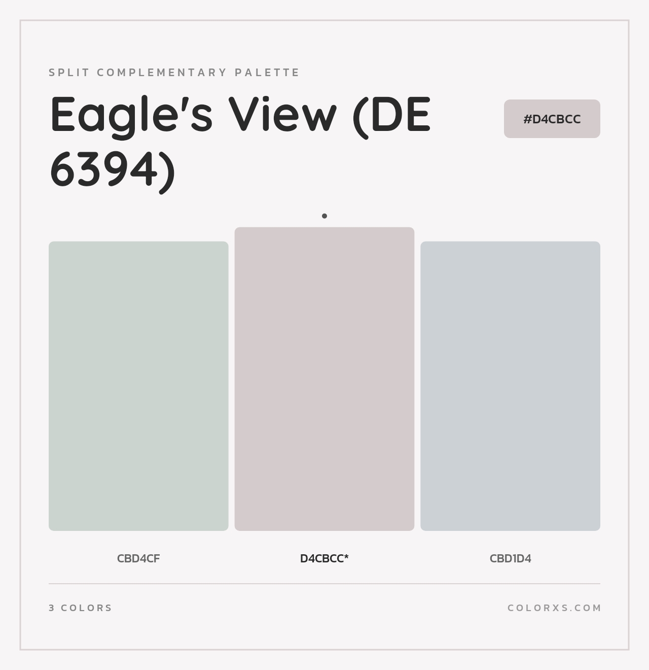 Eagle's View (DE 6394) - Split-Complementary Color Palette