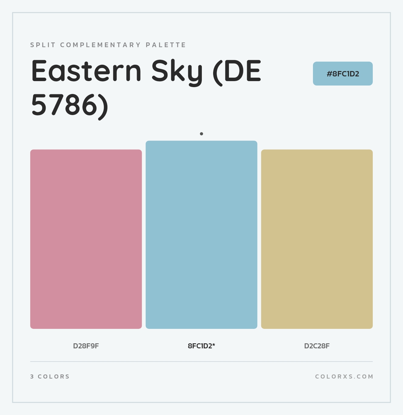 Eastern Sky (DE 5786) - Split-Complementary Color Palette
