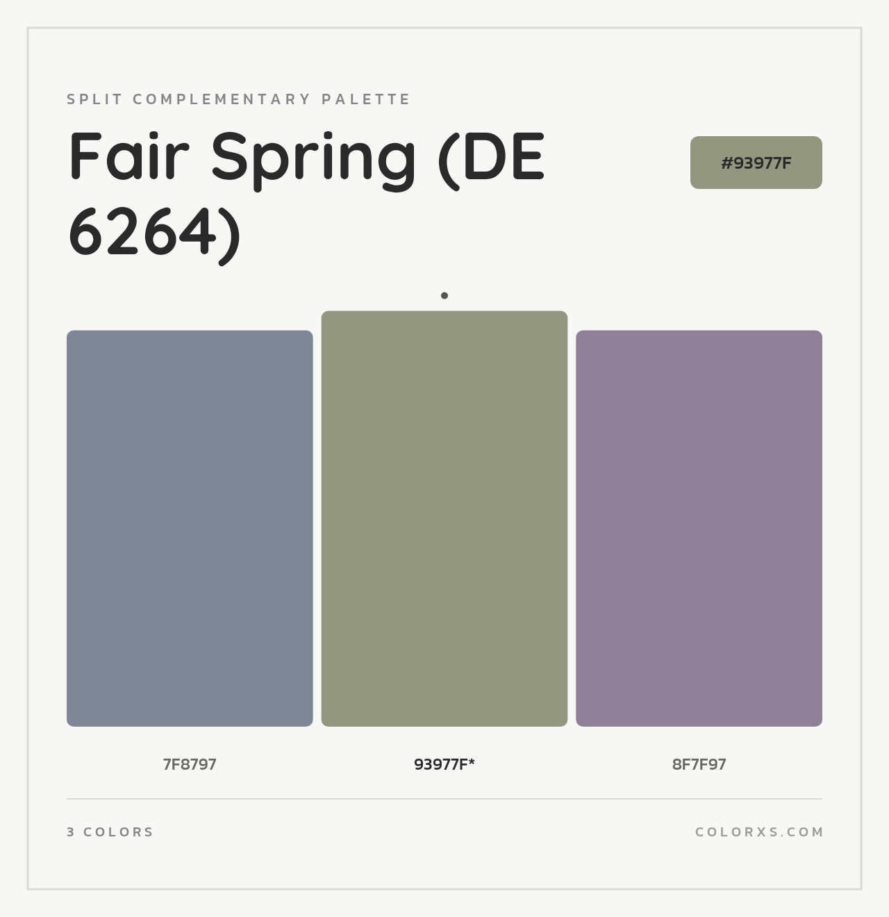 Fair Spring (DE 6264) - Split-Complementary Color Palette