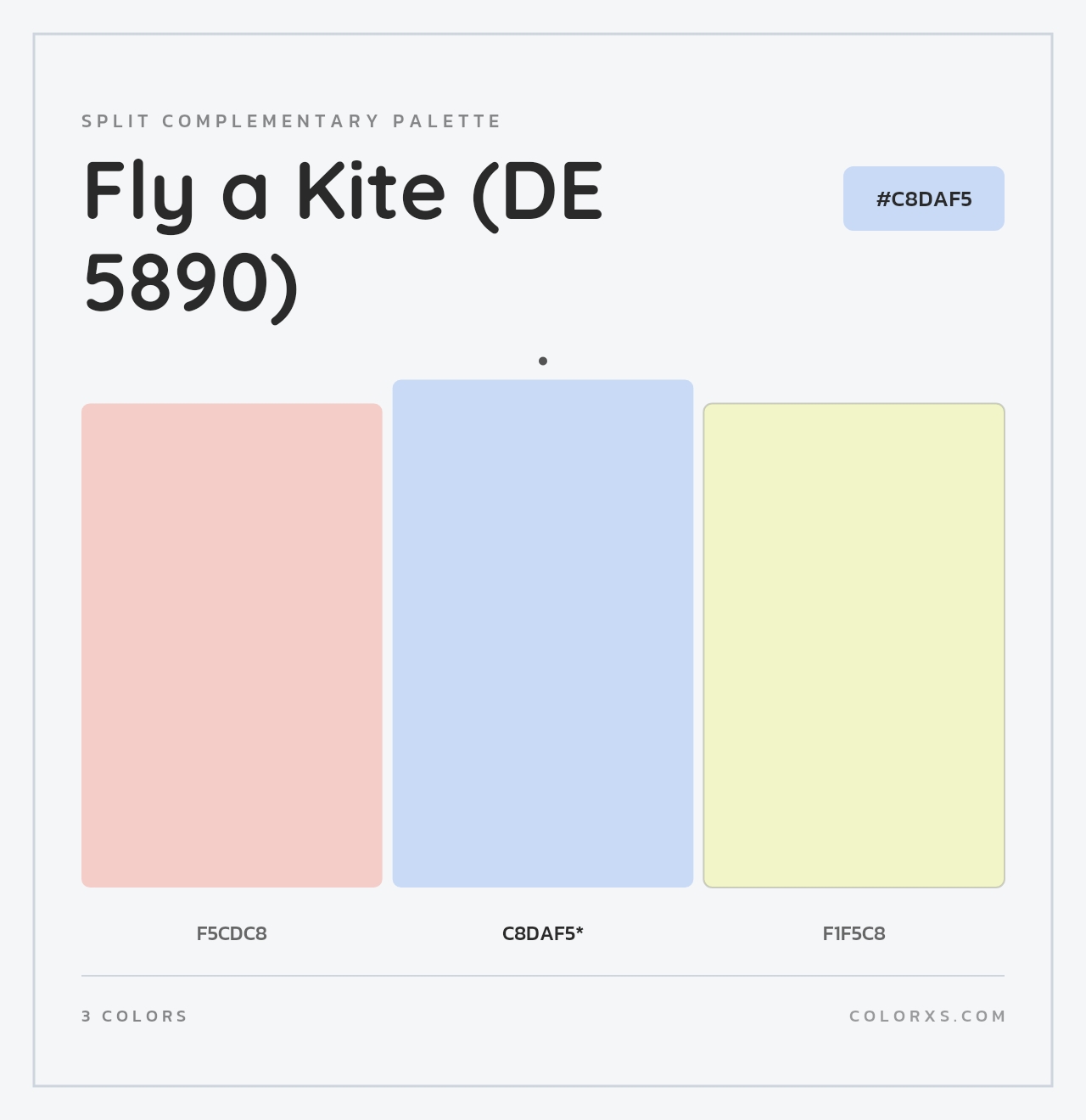 Fly a Kite (DE 5890) - Split-Complementary Color Palette