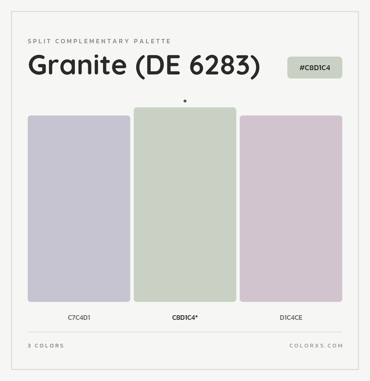 Granite (DE 6283) - Split-Complementary Color Palette