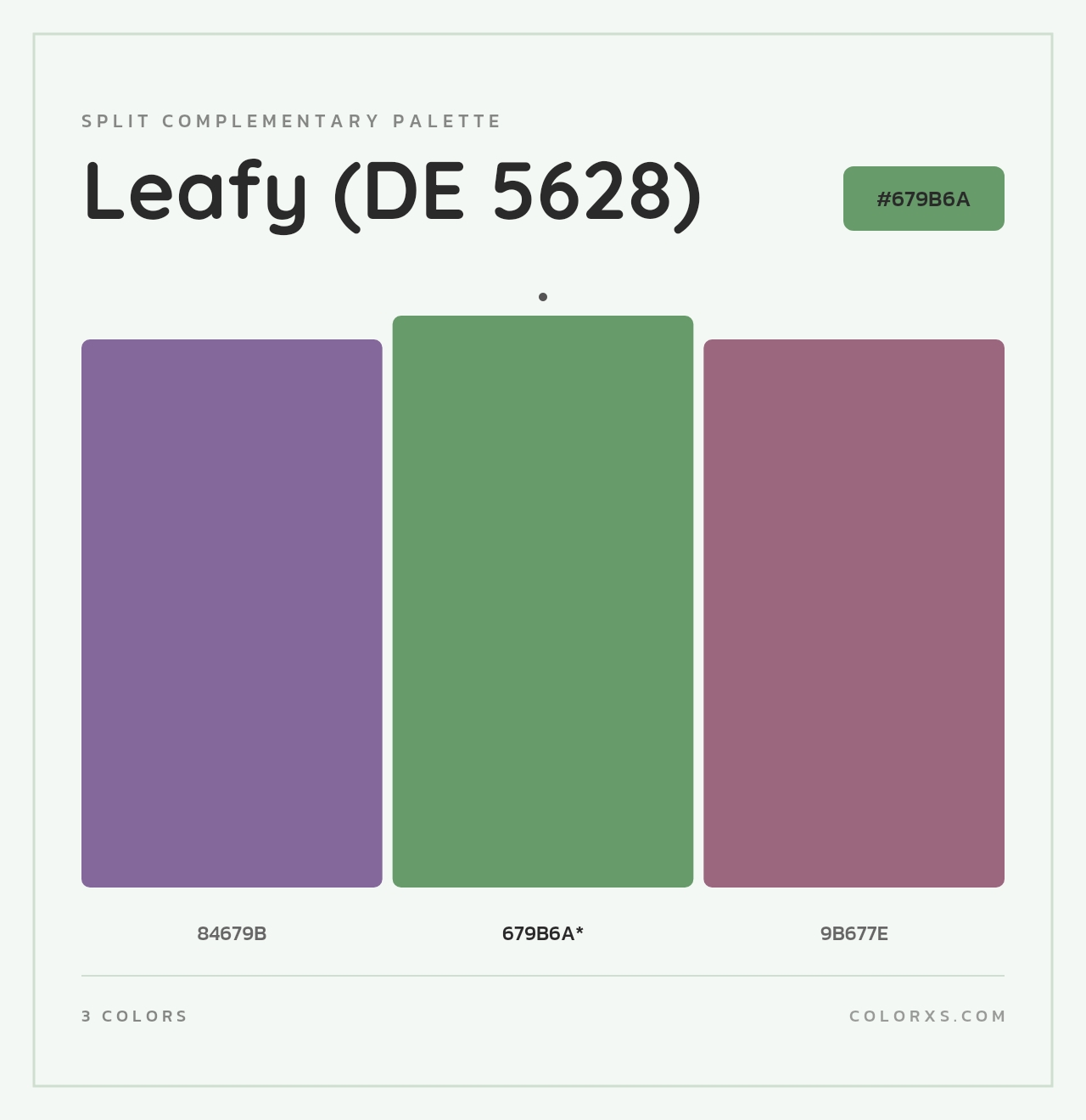 Leafy (DE 5628) - Split-Complementary Color Palette
