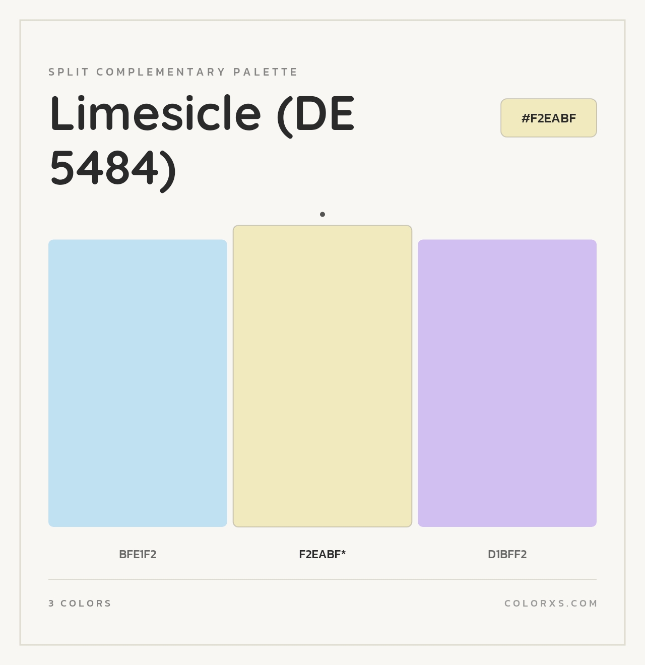 Limesicle (DE 5484) - Split-Complementary Color Palette