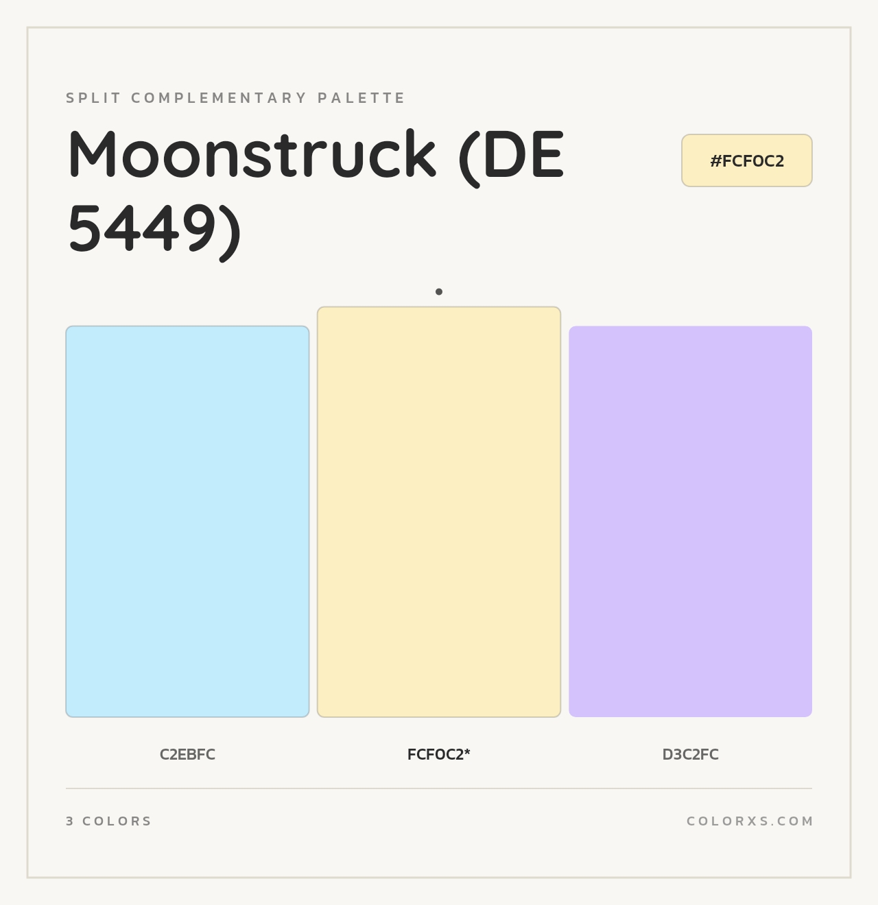Moonstruck (DE 5449) - Split-Complementary Color Palette