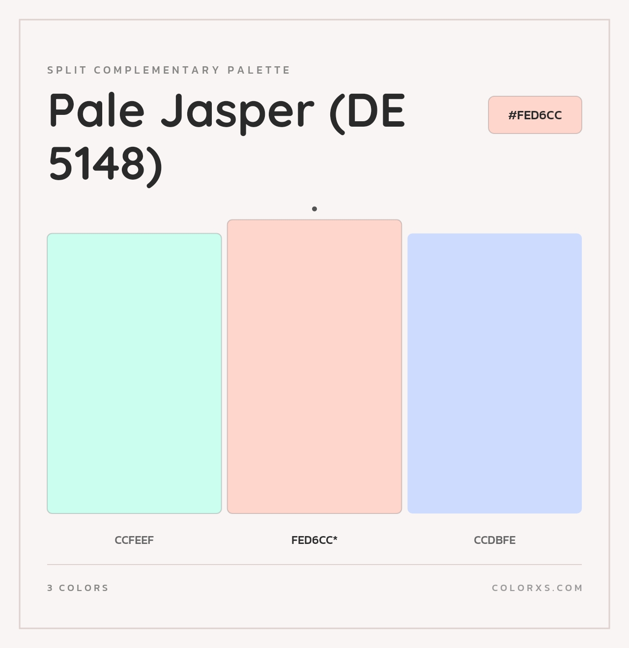 Pale Jasper (DE 5148) - Split-Complementary Color Palette
