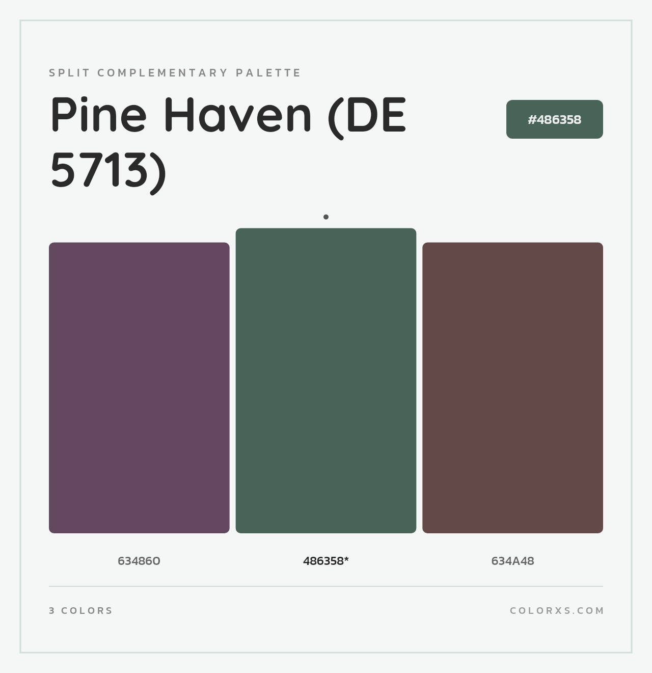 Pine Haven (DE 5713) - Split-Complementary Color Palette