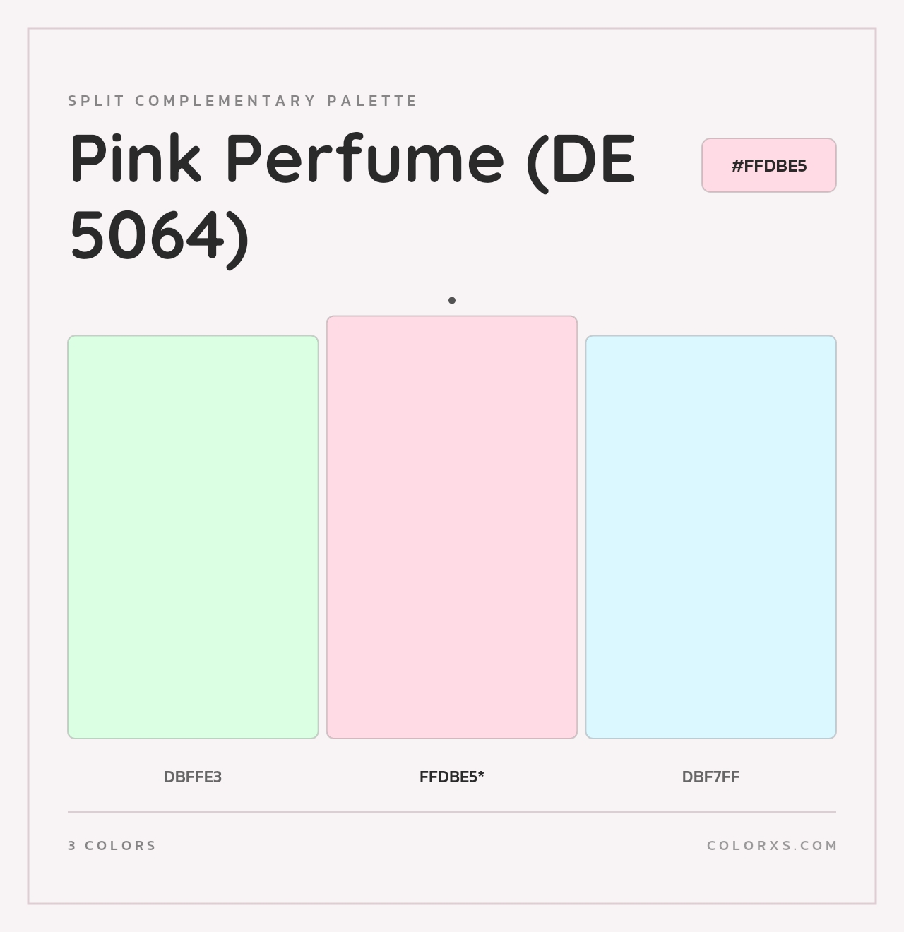 Pink Perfume (DE 5064) - Split-Complementary Color Palette
