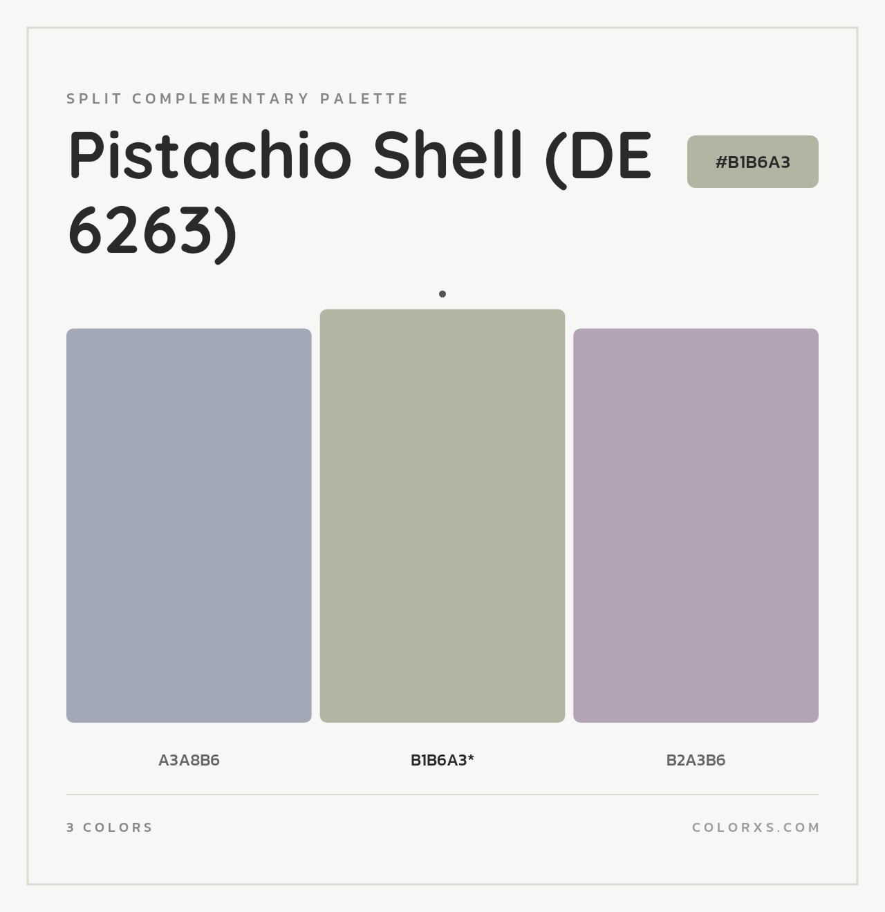 Pistachio Shell (DE 6263) - Split-Complementary Color Palette