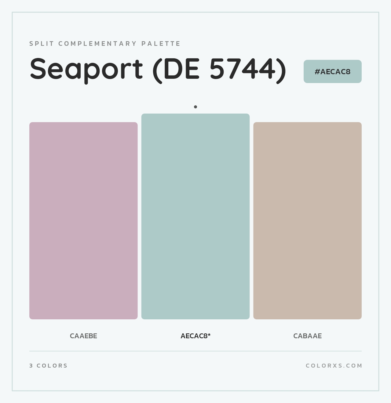 Seaport (DE 5744) - Split-Complementary Color Palette
