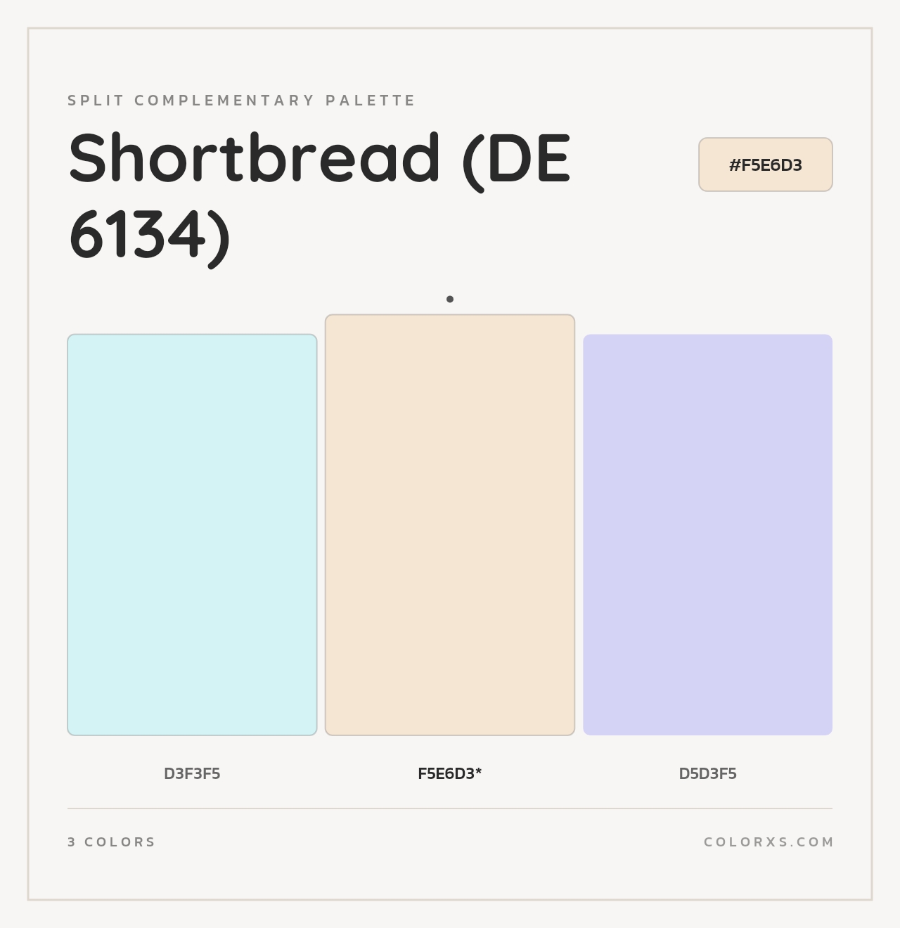 Shortbread (DE 6134) - Split-Complementary Color Palette