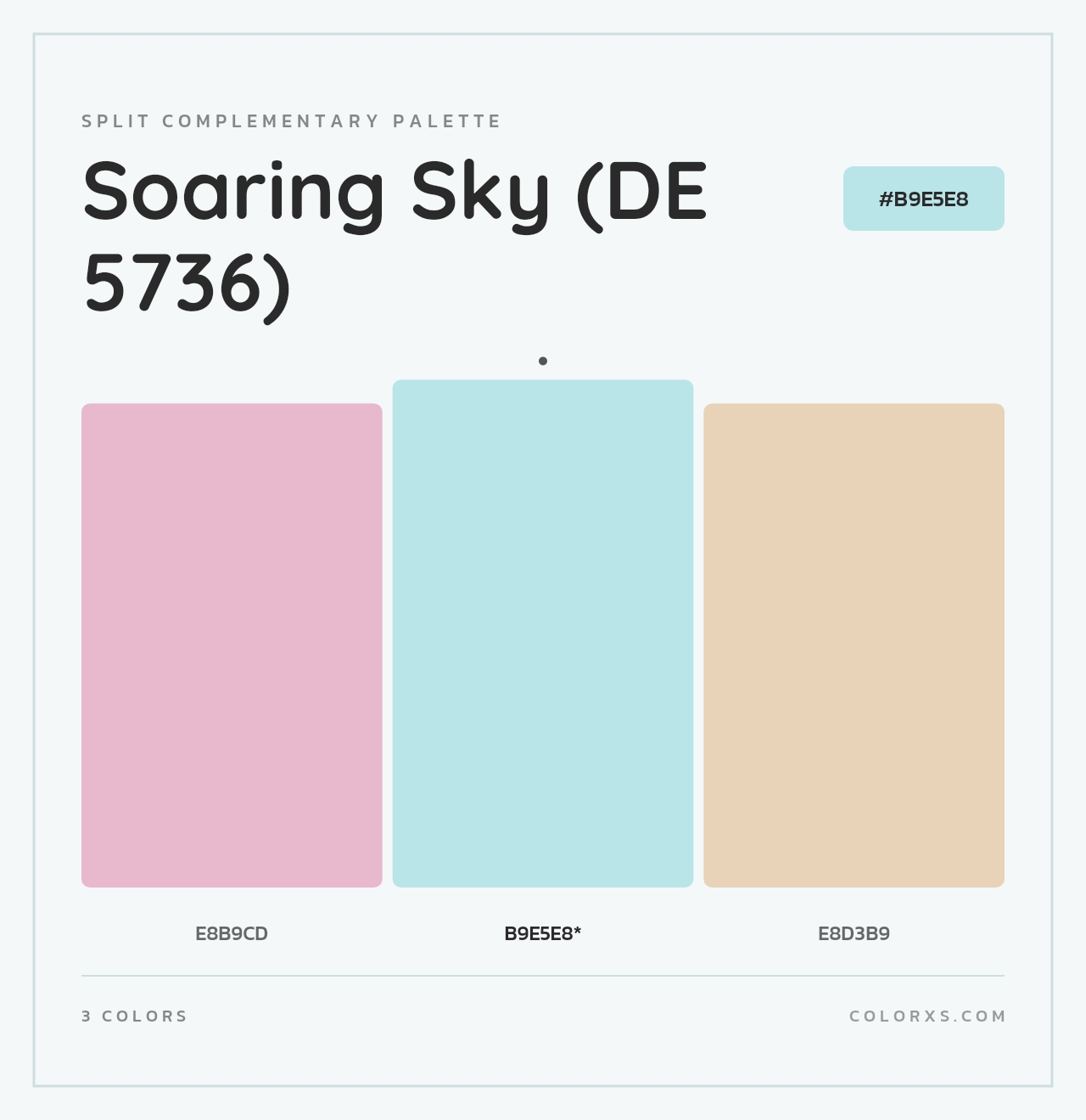 Soaring Sky (DE 5736) - Split-Complementary Color Palette