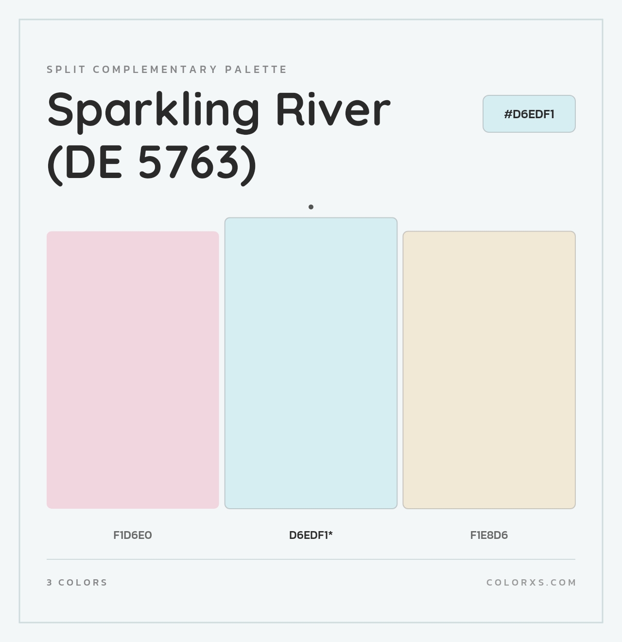 Sparkling River (DE 5763) - Split-Complementary Color Palette