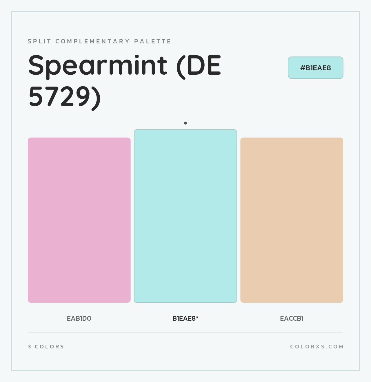 Spearmint (DE 5729) - Split-Complementary Color Palette