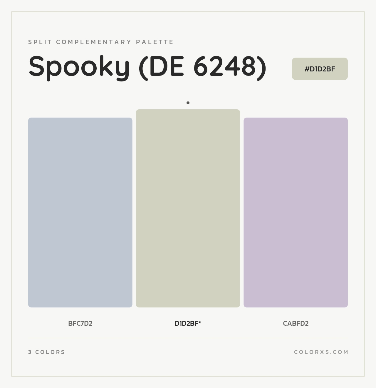 Spooky (DE 6248) - Split-Complementary Color Palette