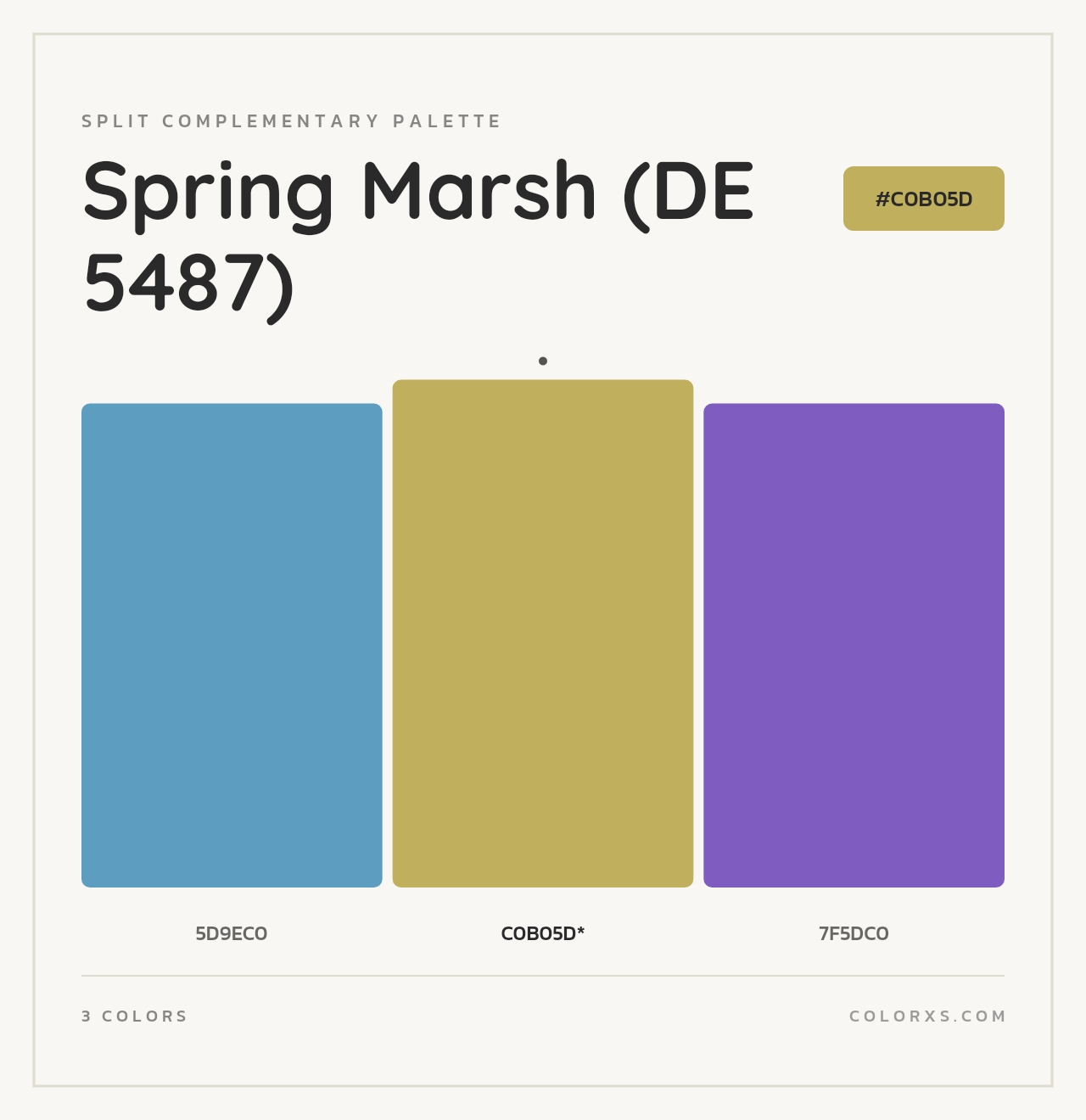 Spring Marsh (DE 5487) - Split-Complementary Color Palette