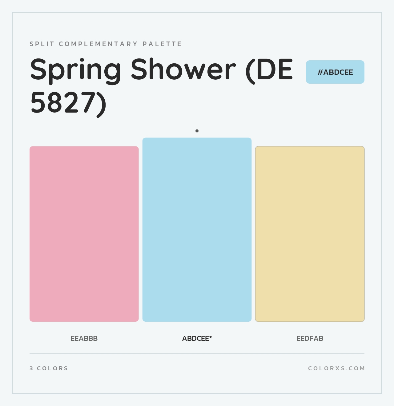 Spring Shower (DE 5827) - Split-Complementary Color Palette