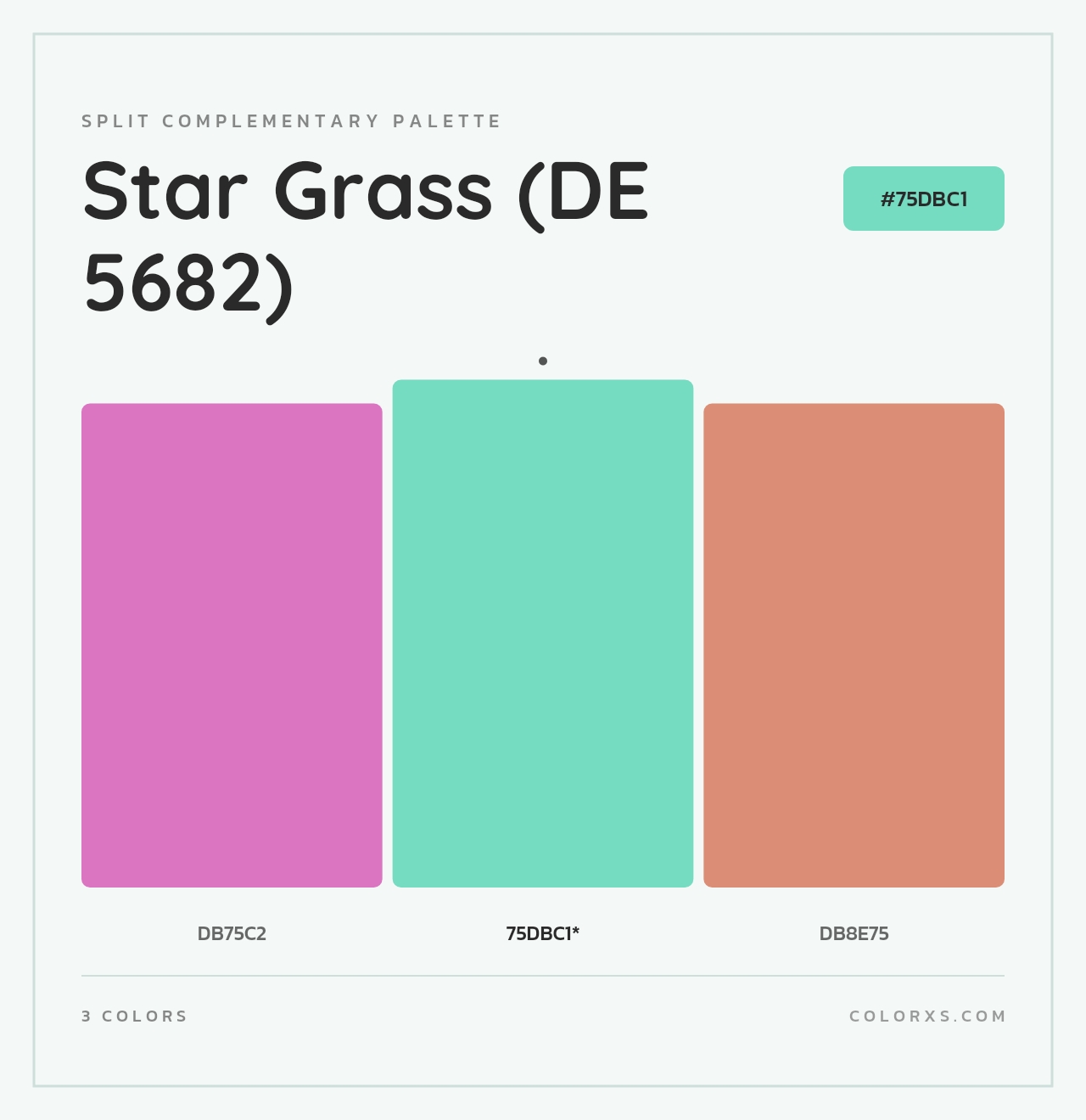 Star Grass (DE 5682) - Split-Complementary Color Palette