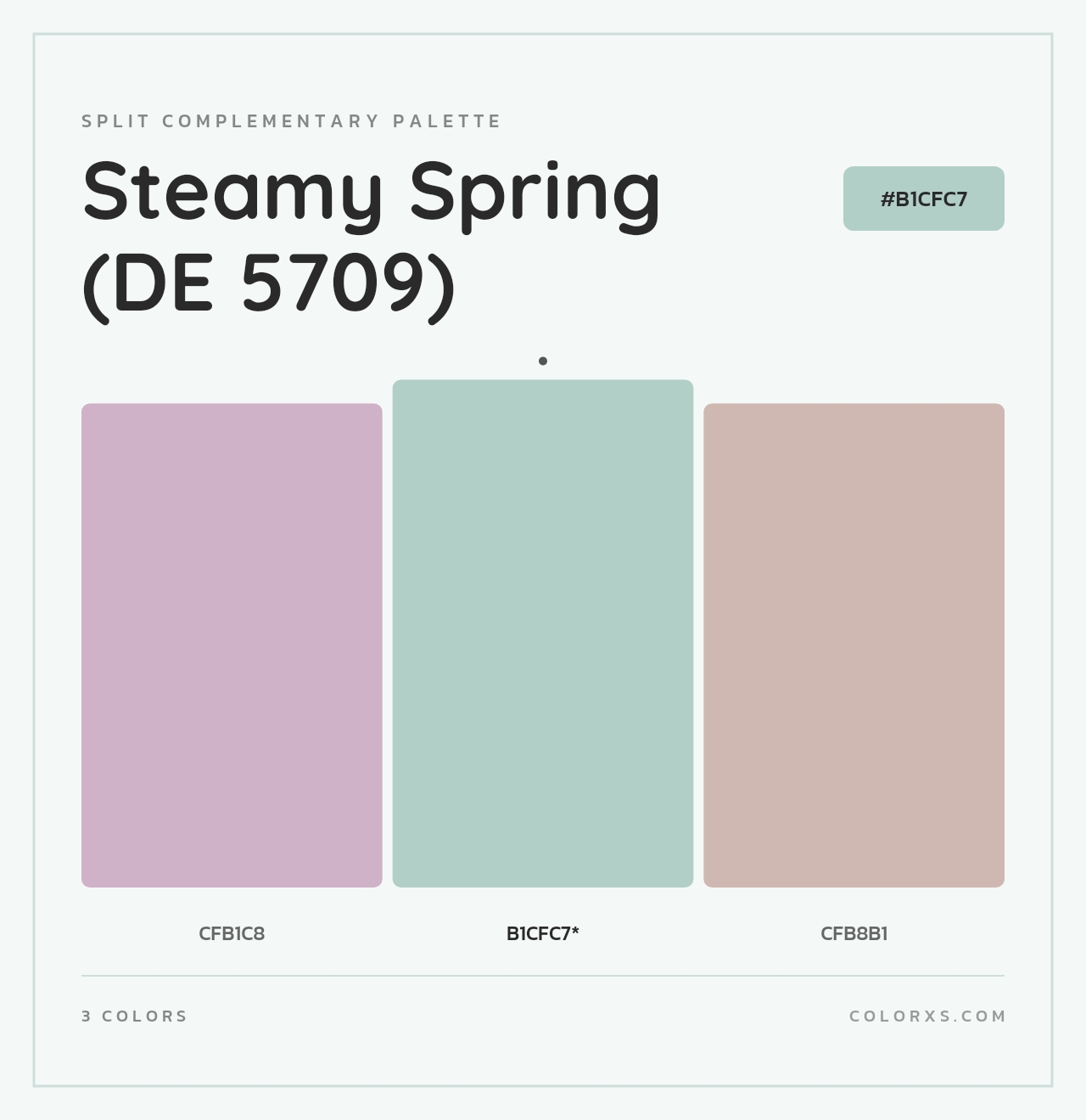 Steamy Spring (DE 5709) - Split-Complementary Color Palette