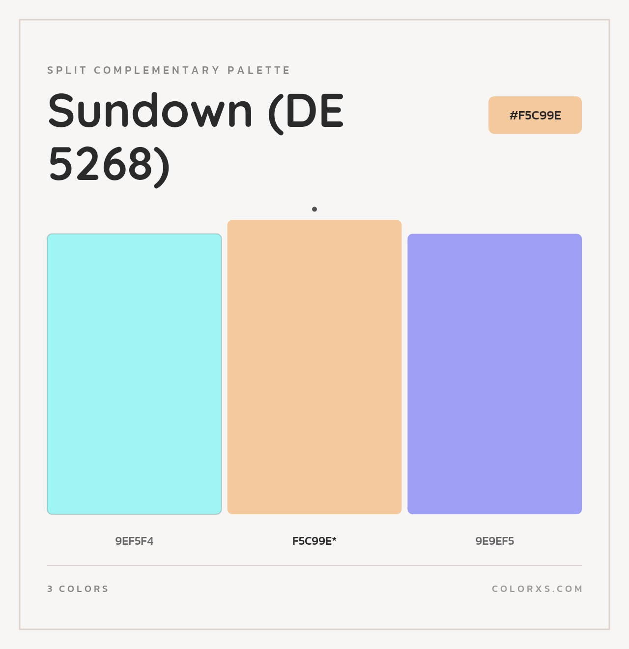 Sundown (DE 5268) - Split-Complementary Color Palette