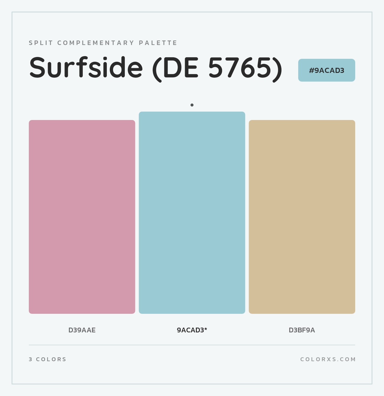 Surfside (DE 5765) - Split-Complementary Color Palette