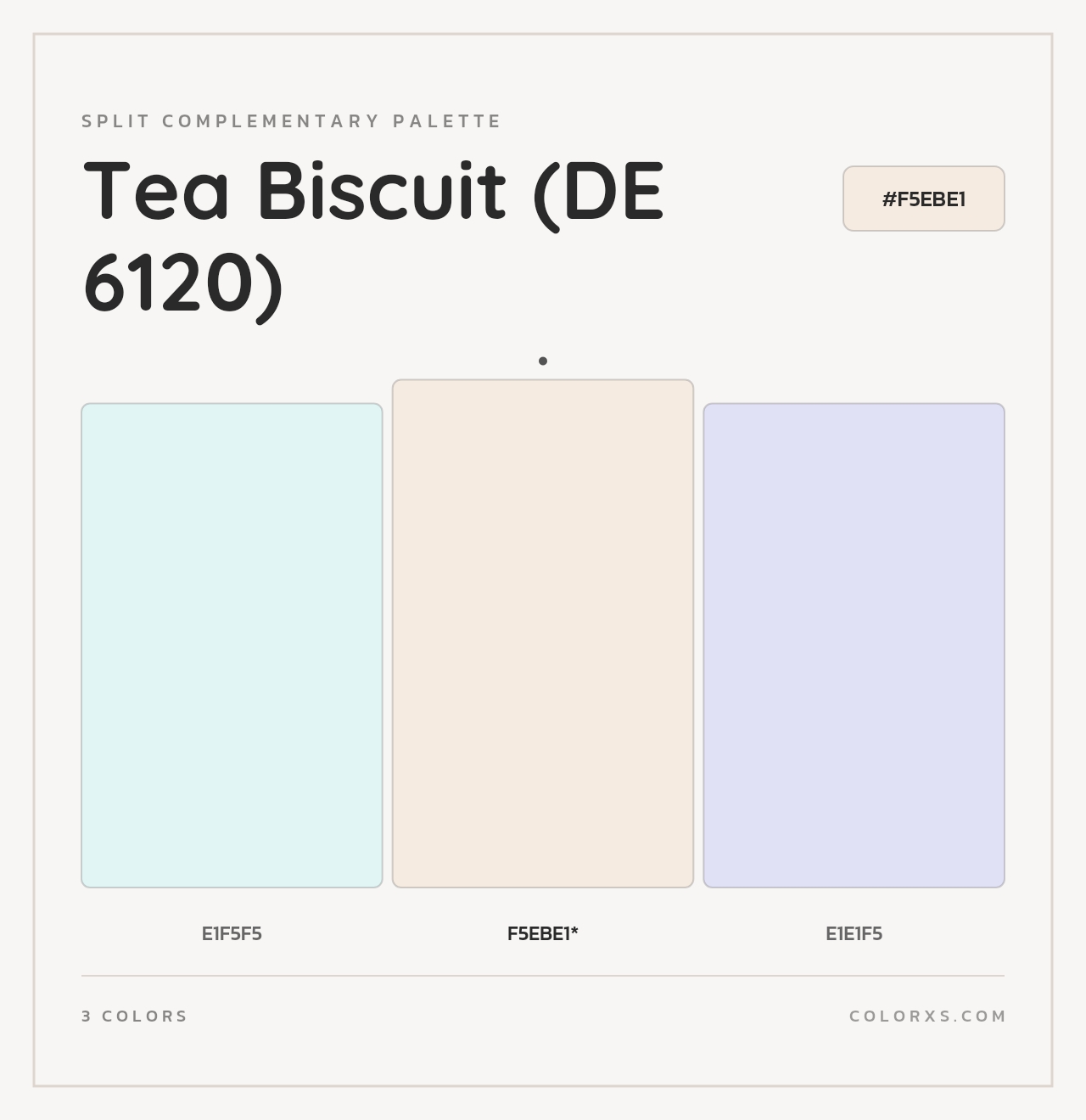 Tea Biscuit (DE 6120) - Split-Complementary Color Palette