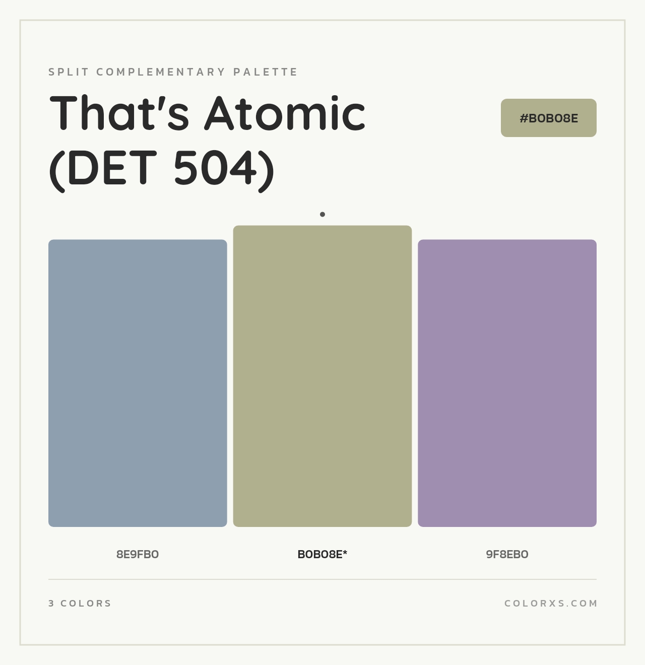 That's Atomic (DET 504) - Split-Complementary Color Palette