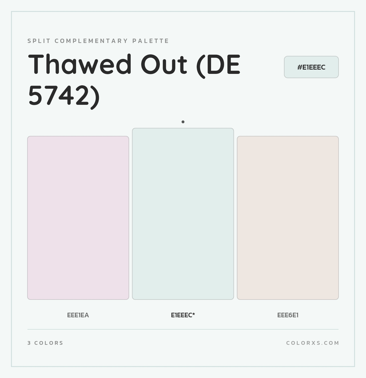 Thawed Out (DE 5742) - Split-Complementary Color Palette