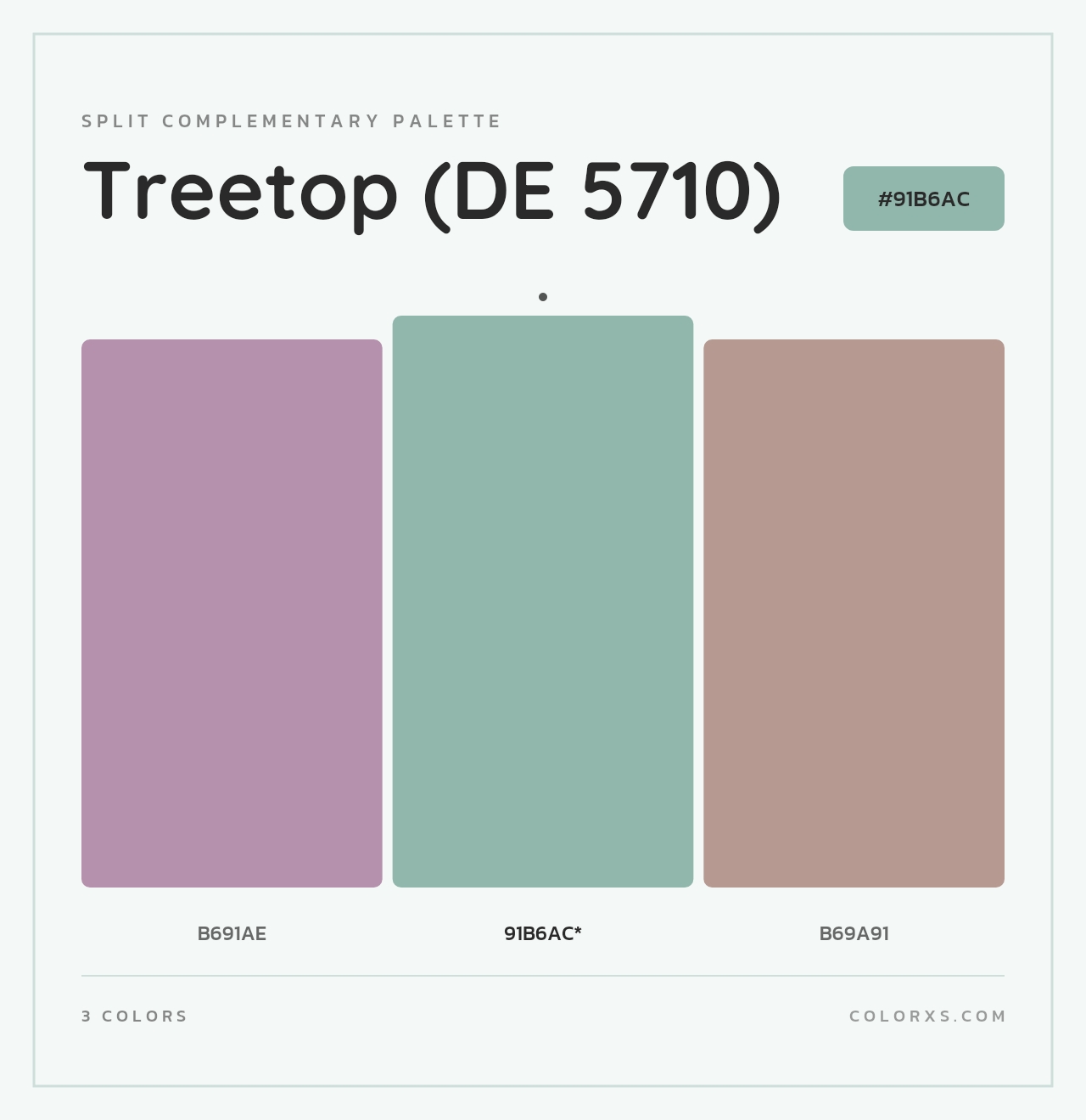 Treetop (DE 5710) - Split-Complementary Color Palette