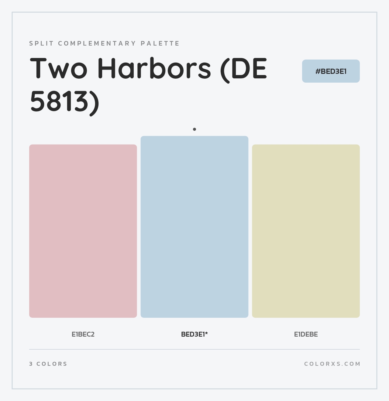 Two Harbors (DE 5813) - Split-Complementary Color Palette