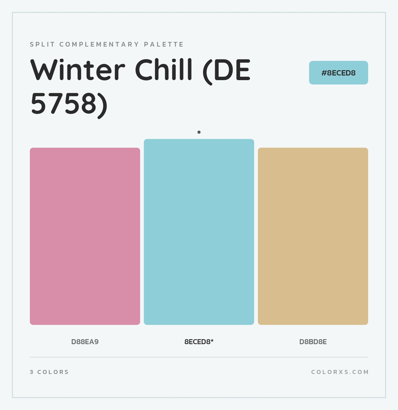 Winter Chill (DE 5758) - Split-Complementary Color Palette